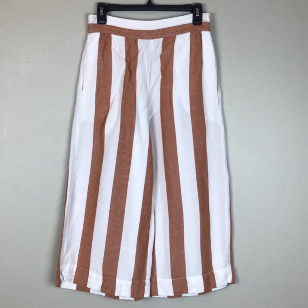 Madewell Hudson pant burnt orange stripe